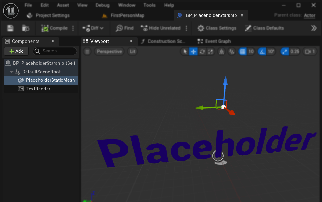 Blueprint Actor for the mod