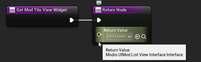 Get Mod Tile View Widget