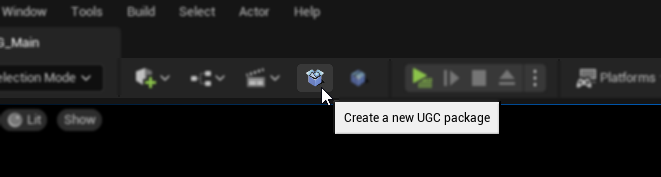 Creating a new UGC