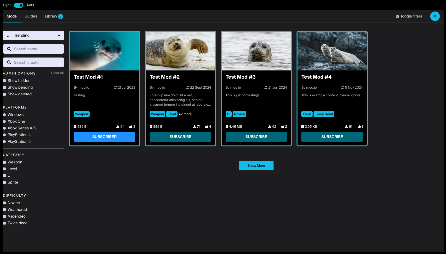 Embed Hub preview