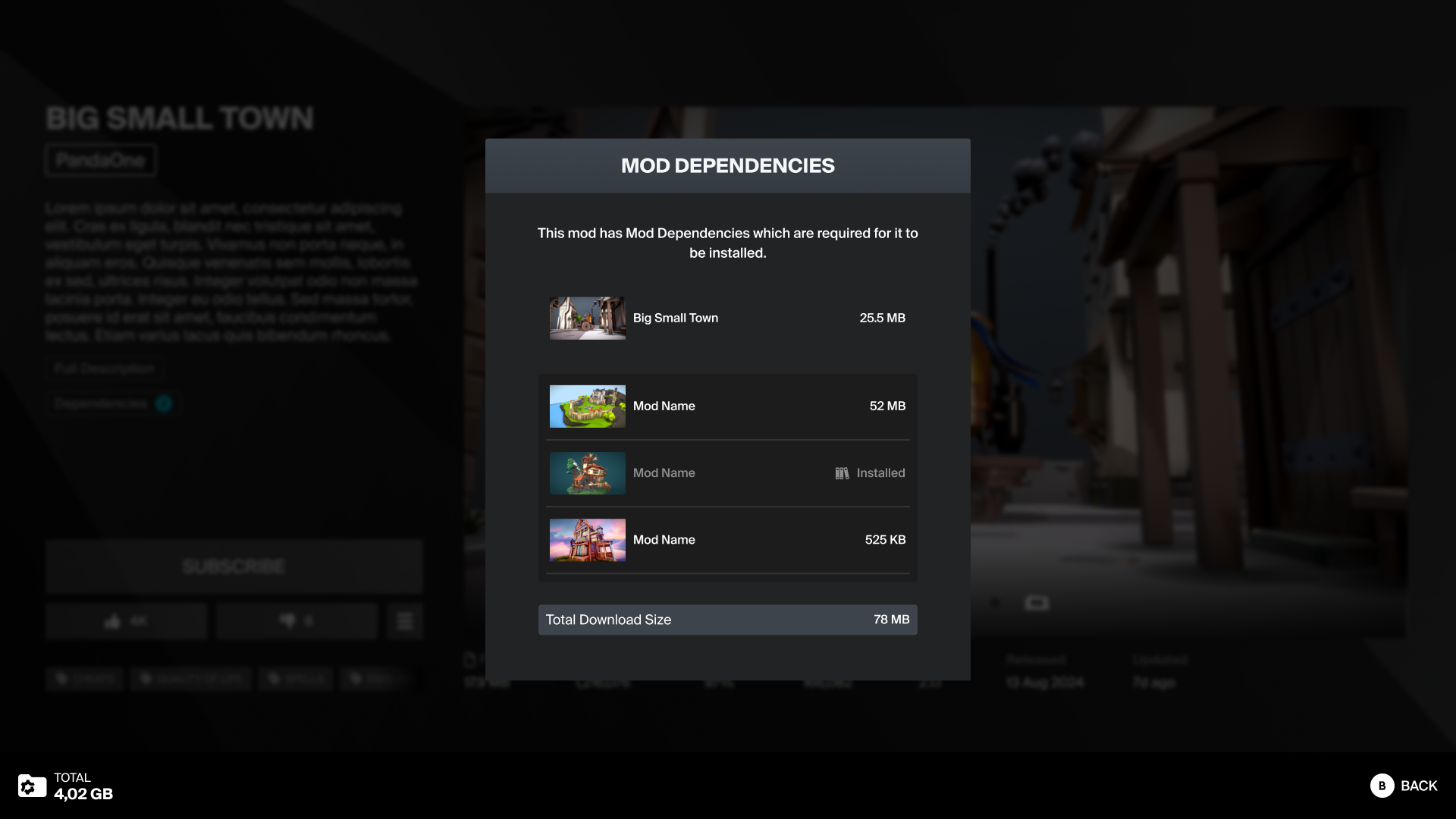 mod dependencies