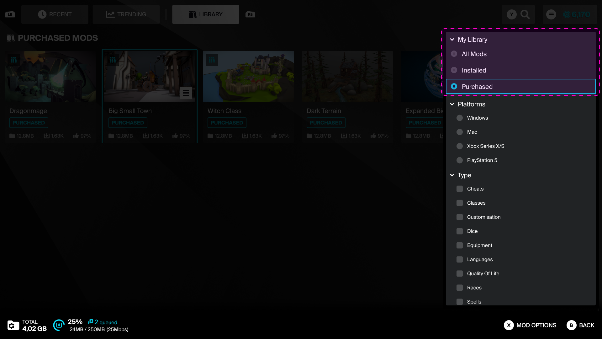 marketplace features