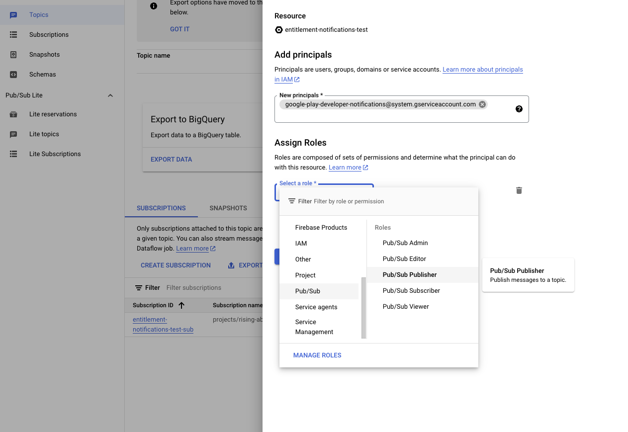 Add pubsub publisher