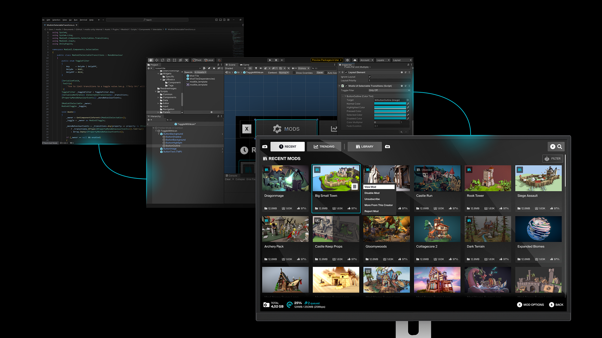 template ui overview