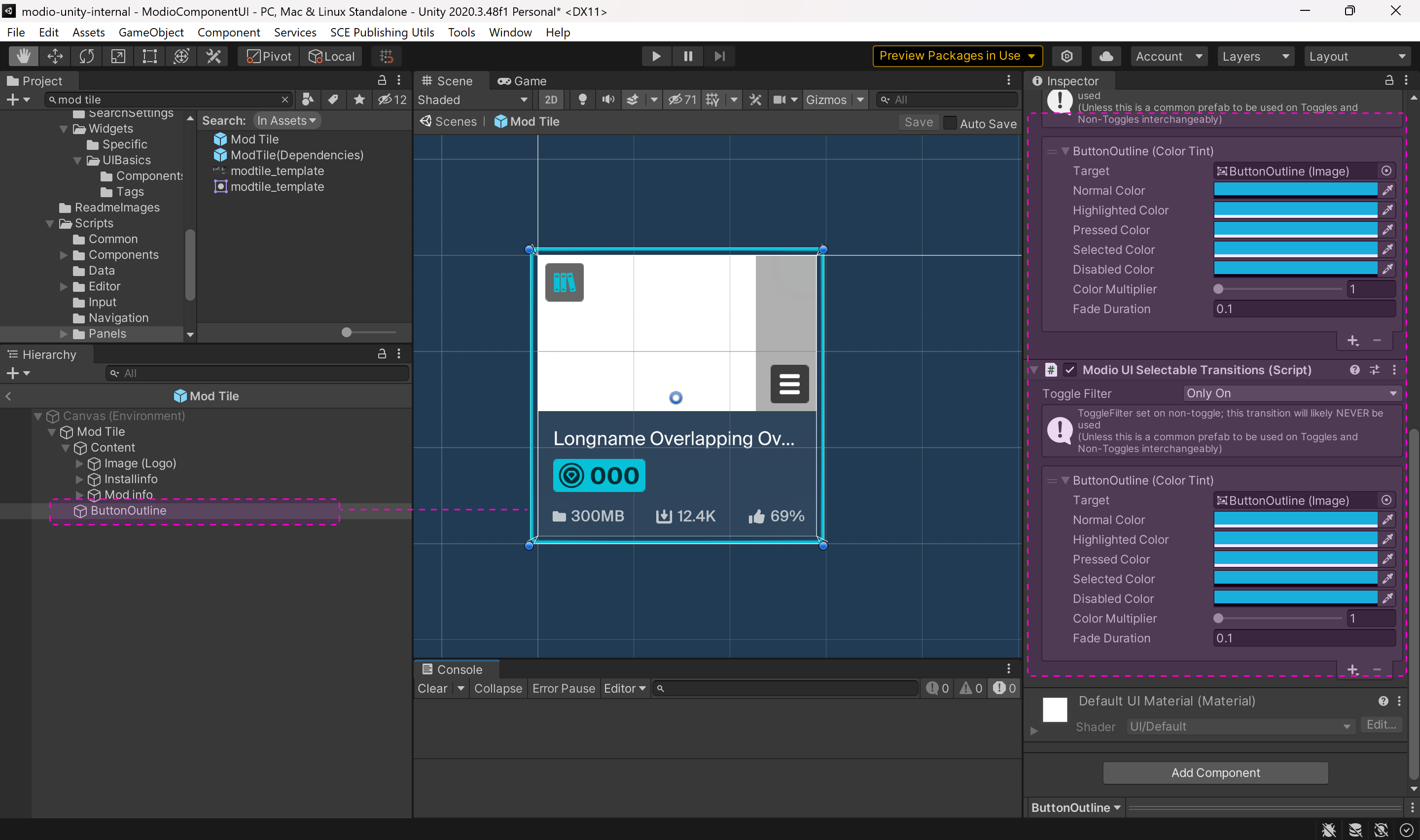 mod gridview layout