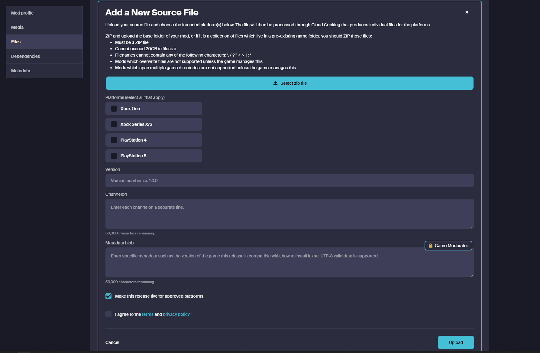 Cloud Cooking Platform Selection