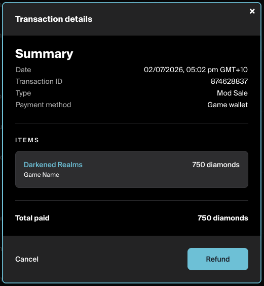 Refund Transaction Flow