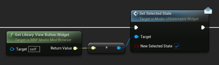 Using SetSelectedState message function