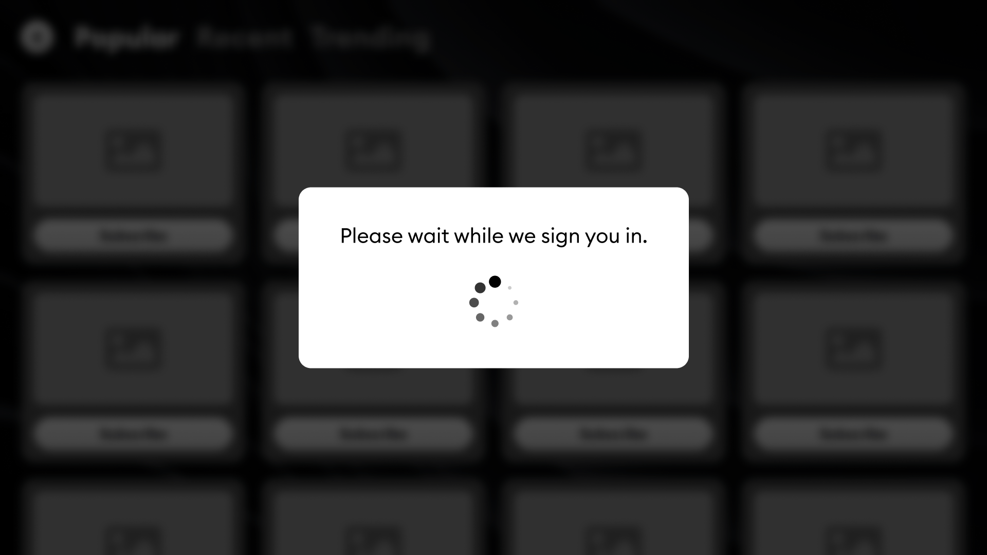 Step 3: User accepts terms and authentication proceeds