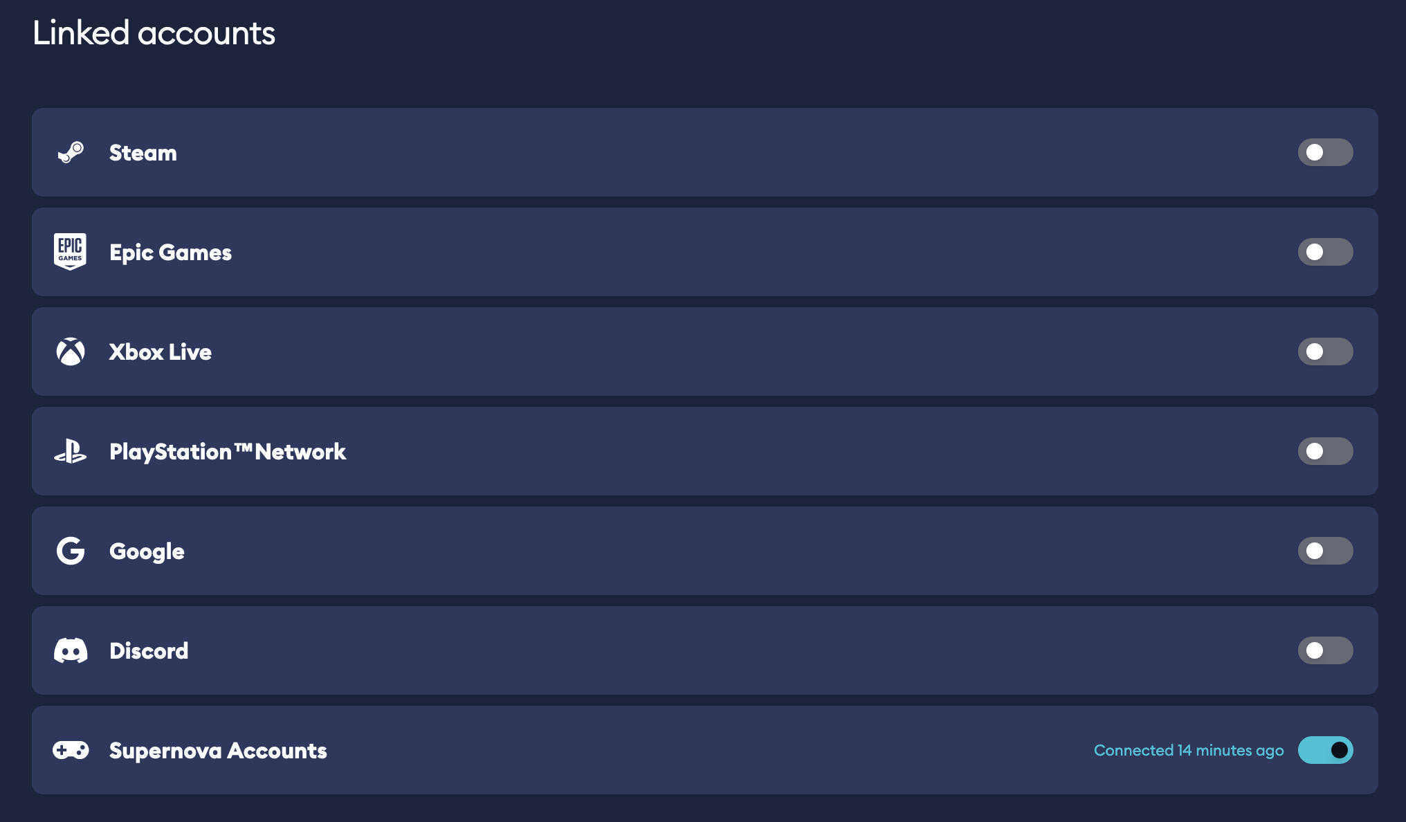 Unlink account example