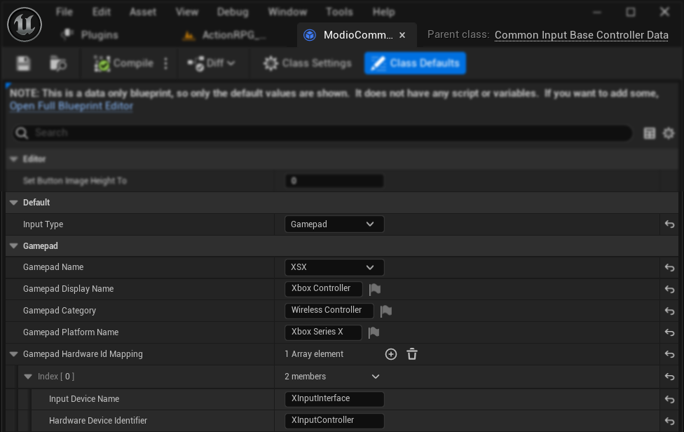 XInputInterface controller data for Xbox